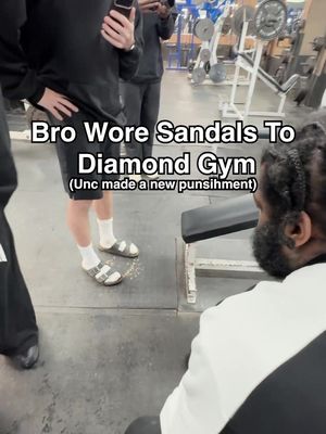 Unc had to come up with a new punishment for bro #gym #motivation 