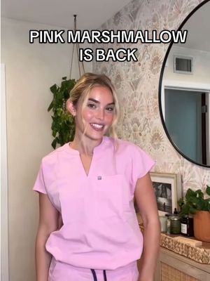 it didn’t disappear by accident. Pink Marshmallow sold out fast—and now it's back 💗 Don’t wait on this one. Shop Pink Marshmallow scrub sets available now at the 🔗 in bio.