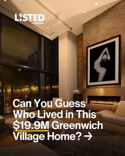 Think you can guess who lived in this beautiful Greenwich Village home? Leave your guesses below. ⤵️