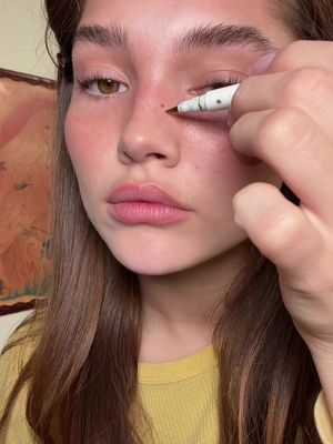 Everyday makeup ⭐️ @Diorbeauty foundation stick in 0N (zero N) @COPINI lip in butter chocolate for bronzer and lip in crave  @Hourglass Cosmetics concealer in 04 fair neutral @Olio E Osso in ganache  my freckle pen is from Amazon brand is Equusecured