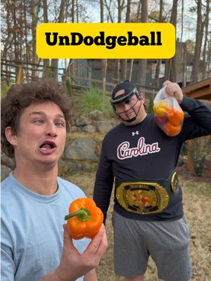 UNDODGEBALL with Bell Peppers🫑🏈😂 Shayne’s up 5-2 in season 4. #sports #game #funny #dodgeball #football @fattstafford @Speed @WonderballsUSA @Jake and Speed 