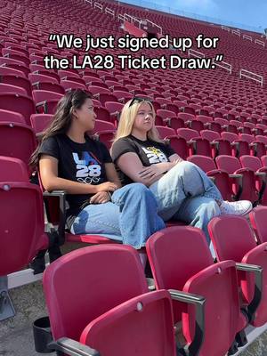 We've got a text! 💬 Registration for the LA28 Olympic Ticket Draw* is now OPEN! Enter the draw now at Tickets.LA28.org. *NO PURCHASE OR PAYMENT REQUIRED. RESTRICTIONS APPLY. TERMS SUBJECT TO CHANGE. VISIT LA28.ORG FOR OFFICIAL TERMS. @Olympics @NBC Olympics & Paralympics @Los Angeles Memorial Coliseum 