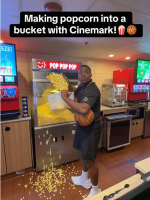 MAN VS POPCORN!! In Hollywood making POPCORN HISTORY!!🍿I understand it now! @cinemark   - •THE FIRST EVER!😂✅ •No look backwards into a bucket!✅ •National Popcorn day!✅  - Jan 18–19, it’s going down at all Cinemark locations. Bring any clean bucket and get up to 400oz of popcorn for $5 + tax. #CinemarkPartner #BYOBucket 