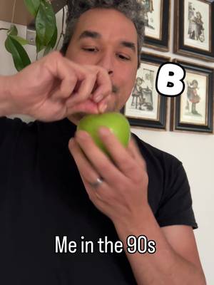 Anyone else play the apple stem twist game to determine your crush, spouse, pet, or job?  This could explain a lot of thins that happened to me lol  #corporatemillennial #millennials #nostalgia