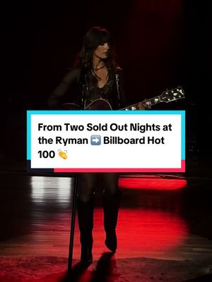 History looks good on @Ella Langley 👏 From two sold out nights at the Ryman in November to the @billboard Hot 100. Ella Langley is now only the 12th woman this century to chart a country song in the top 5 on the Hot 100 with “Choosin’ Texas!”  #theryman #ellalangley #choosintexas #billboardhot100 