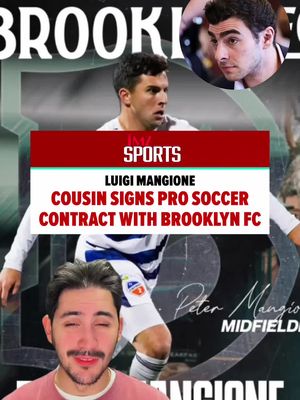 Mangione jerseys about to sell out 👀⚽ No, that Mangione didn’t go pro — but his cousin Peter Mangione just signed with Brooklyn FC after lighting it up at Penn State. 🔥