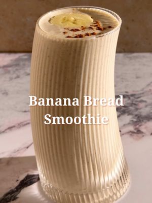 Banana Bread Smoothie 🍌🍞 1 frozen banana  ½ cup rolled oats ¾ cup milk of choice ¼ cup cup Greek yogurt  ¼ cup walnuts 1 tbsp nut butter  1 tbsp maple syrup ½ tsp cinnamon  Pinch flaky sea salt  Add all ingredients to a blender and blend until smooth. #smoothie #smoothierecipes #bananabread #banana #bananasmoothie 