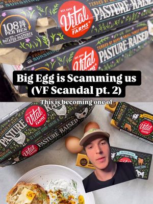 The company started as a single Austin pasture with 20 hens, selling expensive truly pasture-raised eggs directly to local buyers. But everything changed in 2020 when the company went public. Today some of Vital Farms major shareholders are the likes of BlackRock, Vanguard, and Amazon. Where the noble mission of farm to table eggs turns into a profit equation. VF today? - Fed on corn and soy: cheap inputs - Yolks artificially colored darker - Pasture-Raised yes…but not necessarily regenerative/rotated to fresh pastures Are these better than most grocery store eggs? Yes.  But the problem comes when consumers pay a premium for something you can’t back up: - cutesy packaging - darker yolks presented to be higher quality - bold marketing claims like “BS Free” Then when lab results come through…it tells a different story. VF a $1B+ company calls me a BS influencer for calling them out with facts yet can’t explain why consumers are concerned.  This problem goes so much deeper than Vital Farms: it is the industrial food complex of Big Ag that subsidizes production of corn and soy + PE that optimizes for profits above all. My suggestion for us as consumers: get closer to the source. Ask about feeds, pasture rotation, etc…