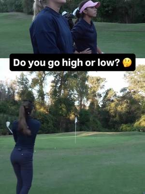 Do you go high or low ? #golf #golfgame #fyp #sports 