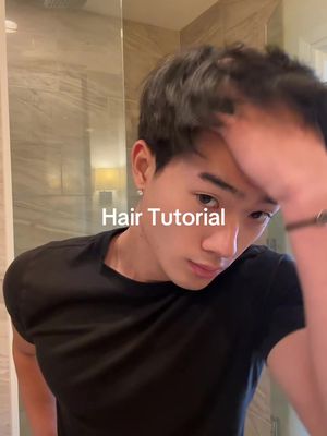Chat should I slick it back and get a flow #asian #hair #hairtutorial #fyp 