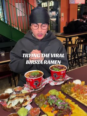 A lot of other people loved the birria ramen but I thought it was just cool to try once #london #birriaramen #mexican #shinramyun 