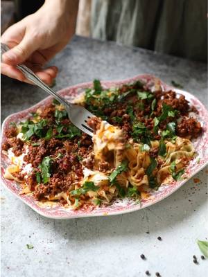 Just got back from Türkiye, and I’m already missing the flavors of home like this Turkish Pasta 🍝❤️ #food 