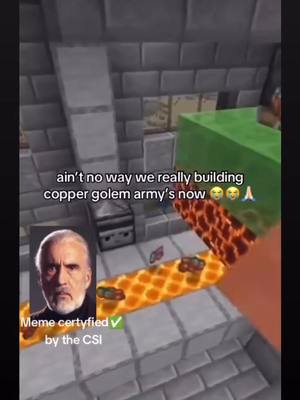 he's making a whole army😂 @restitutor.orbis.2001 #Minecraft #starwars #minecraftmemes #droids #viral #fyp