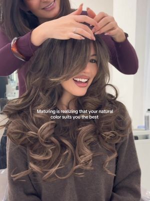 Also how good is this styling ? #hair #hairtransformation #brunette #90shair 