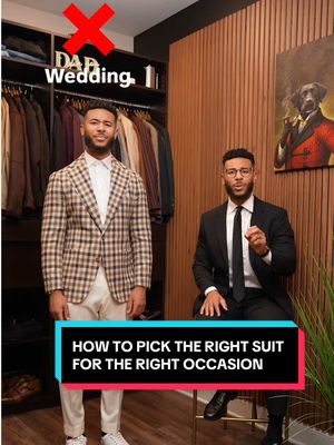 How to pick the right suit for the right occasion 