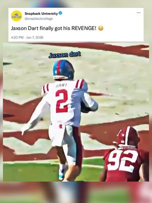 Jaxson Dart FINALLY got his revenge! 😳 #cfb #college #football #fyp #explore