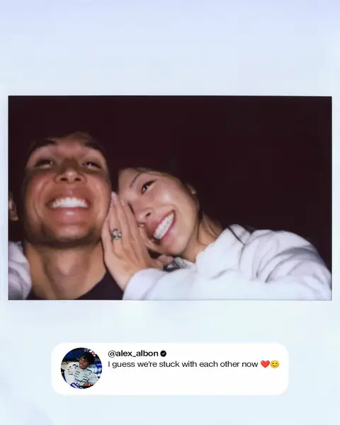 The best news to start 2026! Congratulations Alex & Lily 💙 #f1 #f1tiktok 