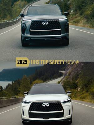 Find confidence where it counts. The 2026 QX60 and QX80 are IIHS Top Safety Pick+ winners.