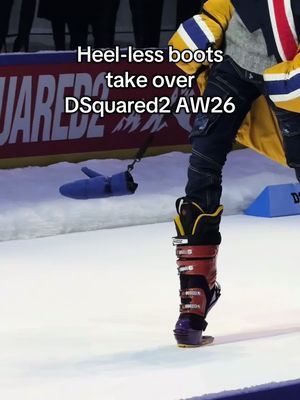 Guess the heel didn’t make the cut @DSQUARED2 AW26 #milanfashionweek #dsquared2 