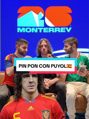 Pin Pon con Carles Puyol 🇪🇸©️⚽️ @FWC26™ Monterrey 🏆⚽️  #sisomosgemelos #españa #puyol #futbol #opinionespersonales 