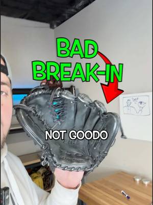 This Customers Glove NEEDED help! #baseball #breakin #glove 