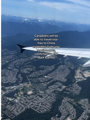 During his visit to China, PM Mark Carney has annoyed that Canadians will received visa-free travelling to China. ✈️🇨🇳 More information is to be confirmed on the start date but this should allow travellers to stay in China visa-free for up to 30 days in 2026. ✈️ #china #canada #markcarney #primeminister #aircanada  