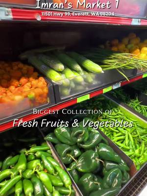 A lot of people ask me where to find fresh produce in the Puget Sound area 🍎🥬 specially the North Puget Sound.  Recently, I visited Imran Market 1 in Everett, Washington, and I was honestly surprised by how huge their produce section is. Probably the biggest produce collection I’ve seen in Everett — and even north of it in the greater Puget Sound area. Best part? They are fully Halal ✅ If fresh fruits & vegetables are what you’re looking for, Imran’s Market is definitely worth a visit. 📍 Imran Market 1 11501 Hwy 99, Everett WA 98204 #ImranMarket #EverettWA #FreshProduce #HalalGrocery #seattlehalal     