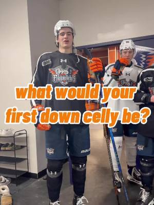 YEA THAT WAY👉 #flintfirebirds #ohl #hockey #firstdown #firstdowncelly