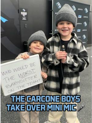 Mini Mammoth 🤝 mini mic  #hockey #NHL #utah 
