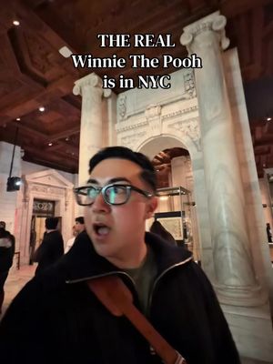 Winnie The Pooh is in NYC. The original teddy bear from the 1920’s that inspired the character. 