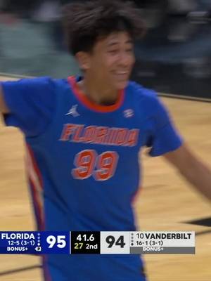 STEP BACK BOOM. 🤯 @floridagators x 📺 ESPN #SEC #SECMBB #CollegeBasketball #ItJustMeansMore