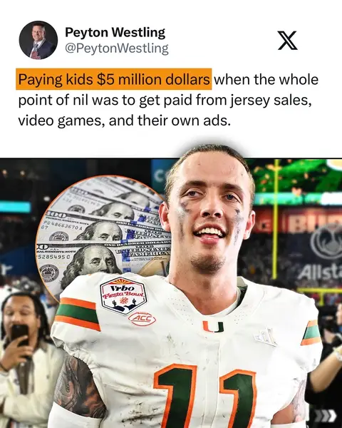 Has NIL gone too far? 👀 #football #cfb #ncaafootball #nfl