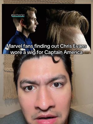 Chris Evans wore a wig for Captain America 😱 #captainamerica #mcu #marvel #wig #blurayangel