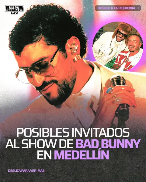 #BadBunny hará historia en Medellín‼️ Quien se unirá al conejo en el Atanasio Girardot⁉️ Queda poco tiempo para que el “DtMF World Tour” llegue a Colombia para una fiesta inolvidable.