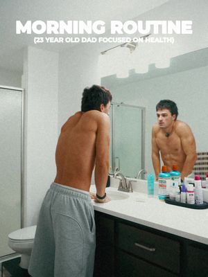 Morning routine as a 23 year old dad focused on health #fyp #morningroutine 