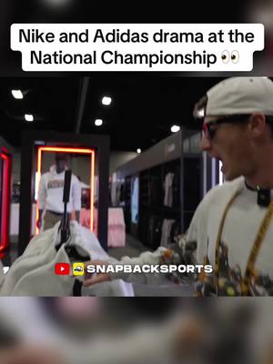 It’s an all Adidas National Championship but Nike is still involved 👀 #miamihurricanes #indianahoosiers 