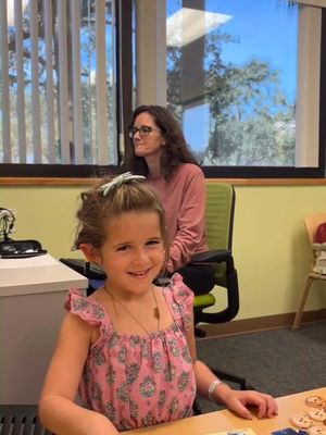 Young girl hears her parents voice for the first time in her life.