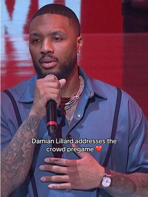 Damian Lillard addressed the crowd pregame yesterday to honor Dr. Martin Luther King Jr.’s legacy and impact ❤️ #damianlillard #trailblazers #NBA #impact #honor 