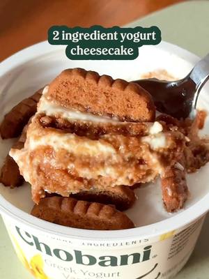 We tried the viral 2 ingredient yogurt cheesecake hack and we’re obsessed. Try it at home and tag us in your creation.   ✨ 2 Ingredient Yogurt Cheesecake ✨   1. Choose your favorite Greek Yogurt flavor and add your cookie of choice. 2. Let it rest in the fridge for 6 hours. 3. Grab a spoon and enjoy!