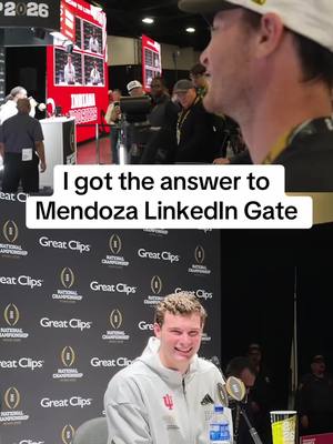 Just had to help out Fernando Mendoza get his LinkedIn set up properly #indianahoosiers #mendoza 