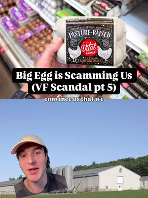 Imagine how much propaganda it took to convince us we should be paying top dollar for greenwashed marketing. Videos have resurfaced showing Vital Farms conditions and it’s not looking good. You can see just a few chickens outside… But wait what’s that in the back? A massive factory farm. 30,000 sq ft, meaning there could be ~20,000-30,000 birds in there as Vital typically gives Chicken access to 1-1.5 sq ft indoors. These chickens have “ACCESS” to outdoors…but for some reason are never outside? The Vital Files were pulled from farms with 60-70° F - perfect weather for the birds to be outside. So where are the chickens? Why are they not actually on pasture? Vital has even admitted that up to 90% of hens are housed in barns indoors.  Yet Vital Farms even labels these farms as “Pasture-Raised” because they technically have access to pasture.  And consumers buy them for sometimes $10+/dz. Local, regenerative, mobile coops, daily rotations is the way forward.  NOT greenwashed eggs from Private Equity sold for major premiums. 