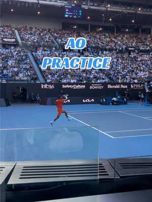 Great practice session at the happy slam 🩵💪🏽   #australianopen2026 