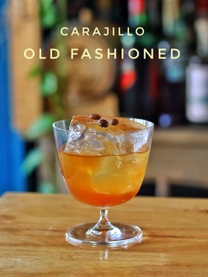 CARAJILLO OLD FASHIONED  1 oz Rye Whiskey 1 oz Cognac  1/4 oz Licor 43 1/4 oz coffee liqueur  Garnish your way, I think it needs an orange peel  I think some of you would like 1/2 oz of Licor 43. This drink can change depending on the proof of your spirits, and sweetness of your coffee liqueur. Find your balance. This comes from a place called J and Tony’s discount cured meats and Negronis in San Diego which, is a fantastic name for a spot. They must have solid merch. I almost went there when I was in SD last year but didn’t have time. The creator is Shawn O’Connor. 