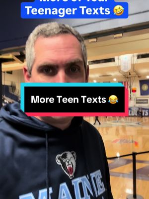Some deep questions in here 😂 All from your messages and comments. Let’s go Black Bears @sarah talon #teenager #text #funny #dad #maine 