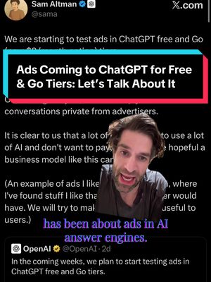 #greenscreen @OpenAI at long last announces its entry into the #paytoplay #advertising game…let’s talk about it 🎙️ #chatgptads #paidsearch @VaynerMedia 