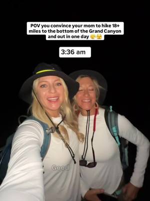 Bucket list hike 😮‍💨🥾 South Kaibab to Bright Angel is a grueling, all-day trek through the heart of the Grand Canyon. Insane views, steep switchbacks, and that feeling of total awe as you descend to the Colorado River and climb all the way back out.  My mom and I started hours before sunrise with headlamps on and hit the river by mid-morning. We rested for a few hours at Phantom Ranch before we spent the rest of the day slowly making our way up Bright Angel.  It’s one of those hikes that humbles you as well as challenges mentally and physically! We were sore for days but it was so worth it for the unforgettable memories together!  Would you do this one? Follow for bucket list hikes, hidden gems, and adventure travel!    #grandcanyon #grandcanyonnationalpark 