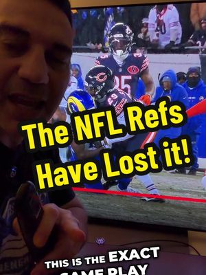 The NFL refs keep calling plays the way they want! This exact same play yesterday went against the Bills, yet it’s ok now? #nflnews #rams #bears 