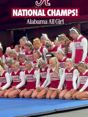 That magic moment! Alabama All Girl wins the 2026 UCA National Title! 🐘🥇 #RollTide #ucanationals #uca 