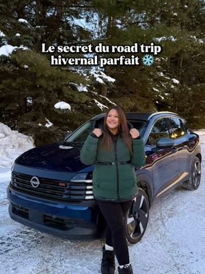 Un petit road trip vers le nord avec le nouveau Nissan KICKS… exactement ce qu'il me fallait. 🤍 Musique à fond, sièges (et volant) chauffants, et zéro stress sur la route grâce aux quatre modes de conduite. Honnêtement? 10/10 pour affronter l'hiver en beauté. ❄️✨ #NissanCanada #NissanKICKS #commandité