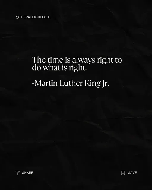 In 1960 and again in 1966, Dr. Martin Luther King Jr. came to Raleigh to speak, organize, and support students fighting for civil rights, while hate literally marched the same streets. That tension matters to remember. Progress didn’t happen quietly. And it didn’t happen because people waited to feel comfortable. Today isn’t just about honoring a legacy. It’s about asking ourselves what courage looks like now, in our own city, in our own communities. Because history didn’t end. And the work didn’t either. #MLKDay #RaleighHistory #TheRaleighLocal #CivilRightsHistory #LocalHistory CommunityMatters